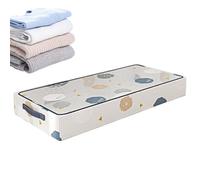 Under Bed Bin, Under Bed Storage Containers, Clear Stackable Organizers With Rolling Wheels, For Comforter Laundry Cabinet Packing Dorm College Home Moving