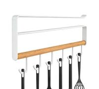 Under Cabinet Coffee Mug - 6 Hook Storage Rack for Kitchen Organization | Metal Under Shelf Holder with Space Saving Design, Hangers Cup Hanging Organizer for Mugs Utensils Accessories