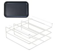Under Cabinet Holder, Cutting Board Rack, No Drilling Installation, Stainless Steel Frame, Ideal for Kitchen Organization, Space Saving Storage, Great for Pan Lids and Boards, 10.63x10.24x4.53 Inches