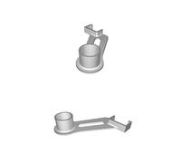 Under Cabinet Paper Towel Holder with Latch System for Kitchen Storage