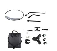 Under Car Inspection Mirror with Light Telescoping Handle Adjustable Angle Magnifying Vehicle Security Tool for Automobile School Checkpoints Customs Border