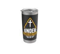 Under Construction: God is Not Done With Me Yet - Christian Bicchiere termico in acciaio inox doppia parete
