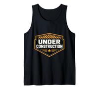 Under Construction Worker Self Improvement Palestra Allenamento Citazione Canotta