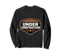 Under Construction Worker Self Improvement Palestra Allenamento Citazione Felpa