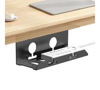 Under Desk Cable Management - Holds 15 Cavi, Ultra Adesione | Hook and Loops Cable Strap, Regolabile Long Cable Tie, Reusable Cable Clip Hiding, Desk Wire Management Cord Organizer No Drilling