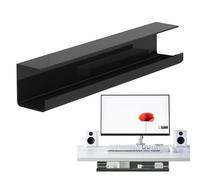 Under Desk Cable Organizer - vassoio di gestione del filo, di montaggio adesivo per trapano | Porta del cavo di design allargato, rastrelliere di alimentazione resistente al calore, soluzione
