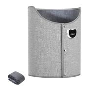 Under Desk Heater for Leg & Foot, Portable Space Heater for Office Quiet with Thermostat & Timer, Small Foot Warmer Under Desk for Winter Comfort Foldable for Home Office (Gray)