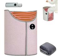 Under Desk Leg Heater,under Desk Leg Warmer,Leg Warmer Under Desk,under Desk Leg Warmer, Folding Electric Heating Foot and Leg Warmer,Feet Heater with Blanket,Portable Space Heater for and Home-A