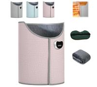 Under Desk Leg Warmer for Office,8-Speed Adjustment Portable Folding Electric Heating Foot Warmer,360° Fully Enclosed Quick Heating Anti-Freeze Heater,Timer,Overheat Safe Protection (Pink)