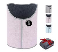 Under Desk Leg Warmer with Soft Blanket, Portable Foot Heater-under Desks for Cold Office Workers, Foldable Under Desk Heater with 7 Heat Levels & Timer (Pink)