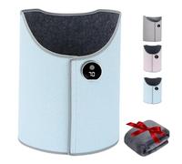 Under Desk Leg Warmer with Soft Blanket, Portable Foot Heater-under Desks for Cold Office Workers, Foldable Under Desk Heater with 7 Heat Levels & Timer (Blue)