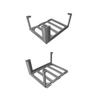 Under Desk Mount Holder for Large Schist - Two Part Screw Assembly Design