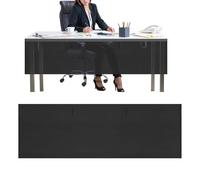 Under Desk Privacy Panel | Adhesive Modesty Wire Concealing Screen, Cable Management Desk Skirt | Organizer Shield For Home Office Classroom Studio, Cord Hiding Cover, Protection Board