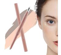 Under Eye Highlighter, Two-Color Silkworm Highlighter Pen with Shimmer Finish, 2.5g Eyeshadow Stick for Women and Youth Girls, Ideal for Birthday Party, Travel, Stage, and Costume Makeup