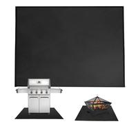 Under Grill Mat, Outdoor Grill Deck Protector, Fiberglass Material, Heat-Resistant Non-Slip BBQ Rug For Patio, Backyard, Bonfires, Cooking, Grilling, Outdoor Gatherings, And Easy Cleanup