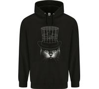 Under My Cappello Divertente Gatto Uccello Cage Bambini Felpa con Cappuccio