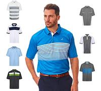 Under Par Polo da Uomo Golf PRO Quality, 1774-Blu Marittimo/Bianco, XXL