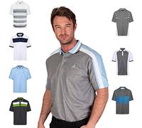 Under Par Polo da Uomo Golf PRO Quality, 1784-Nero/Carbone/Bianco/Storm, M