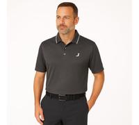 Under Par Waffle Knit UV Protection Polo Shirt, 2311-Carbone, XL Uomo