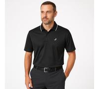 Under Par Waffle Knit UV Protection Polo Shirt, 2311-Nero, L Uomo