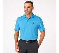Under Par Waffle Knit UV Protection Polo Shirt, 2311-Turchese, L Uomo