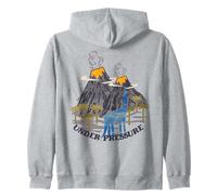 Under Pressure Dino Cute Dinosaur Volcanos Boy Girl Kids Fun Felpa con Cappuccio