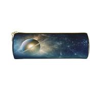 under sea Astuccio in pelle stampata per penne e matite, trousse per cosmetici, borsa da ufficio per uomini e donne, Galassia Notte Stellata, Taglia unica