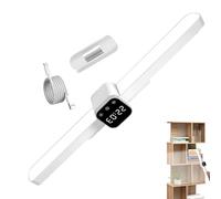 Under Shelf Lamp, Cabinet Lighting Strip, Adjustable Tone LED System with Time Display Function, Mount Light Fixture Build, Modern Home Illumination Design, Stair Kitchen Safety Light for Night Use