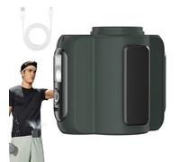 Under Shirt Fan, Wearable Ricaricabile Cooling Device, Built-In Light Multipurpose Airflow Gadget, Hands-Free Personal Breeze System, Ideale per Outdoor Fishing Camping Hiking Climbing