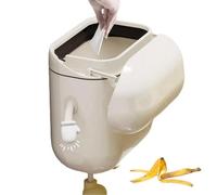 Under Sink Bin - Bathroom Garbage Container, Suspended Lidded Recycling, Ha | Trash Can Bathroom Garbage Can Susp Under Sink Cupboard Trash Can Household Recycling Basket For Home Kitchen Bathroom Living