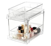 Under Sink Organizer Bathroom | 2-Tier Bathroom Storage Drawer Pull-Out - Under Sink Sliding Shelf,for Cleansing Supplies Cosmetics Toiletries Home Apartment Laundryroom Pantry Vanity Office RV