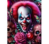 Under The Clown's Gaze: Horror Notebook, Composition Notebook, Lined Writing Notebook, Memos, Meeting, Journal, Grimoire, Ritual Journal, Spellbook, Artists, Students | 8.5 x 11 Inches | 120 Pages
