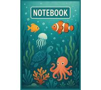 Under the sea - 50 page 6x9 illustrated lined notebook