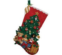 Under The Tree Stocking Felt Applique Kit-18 Long