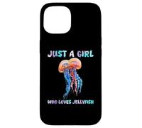 Under Watercolor Sea Ocean Just A Girl Who Loves JellyFish Custodia per iPhone 15