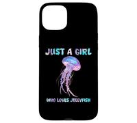 Under Watercolor Sea Ocean Just A Girl Who Loves JellyFish Custodia per iPhone 15 Plus