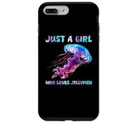 Under Watercolor Sea Ocean Just A Girl Who Loves JellyFish Custodia per iPhone 7 Plus/8 Plus