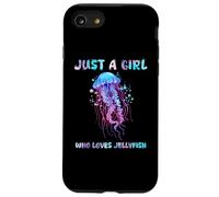 Under Watercolor Sea Ocean Just A Girl Who Loves JellyFish Custodia per iPhone SE (2020) / 7/8