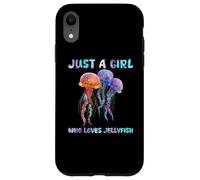 Under Watercolor Sea Ocean Just A Girl Who Loves JellyFish Custodia per iPhone XR