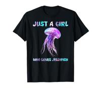 Under Watercolor Sea Ocean Just A Girl Who Loves Jellyfish Maglietta