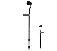 Underarm Crutches for Adults,Elbow Crutches for, Adjustable Crutches for WalkingAdjustable Forearm Crutches for Adults, Arm Crutches for Walking with Ergonomic Handles, for Foot or Leg Injuries(Schwar