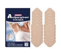 Underarm Sweat Pads for Women &, 12 Pcs Armpit Sweat Pads | Thin Breathable Armpit Sweat , Natural Absorbent Dress Guards, Stay Dry & Wetness Free - Ideal for Work, Office