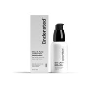 UNDERATED Glow & Clear Face Moisturiser Cream with Salicylic Acid & Vitamin E | Lightweight Hydration for Fresh-Looking Skin | Daily Use | 50ml