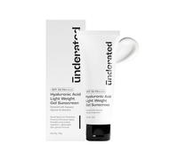 Underated Lightweight Gel Sunscreen SPF 50 PA++++ | Hydrating Formula with Hyaluronic Acid, Aquaxyl & Aloe Vera | Non-Greasy, Broad Spectrum | For All Skin Types | 50g