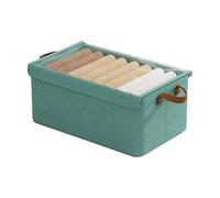 Underbed Fabric Storage Box - Colapsible Clothes Organizer with Carry Handles, Low Profile Design | Space Efficient Bin for Dormitory Bedroom Living Room Cabinet Use, Soft Textile Container, Easy