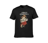 Underbkreky Janes Addiction Ritual De Lo Habitual Album Cover Art Mens T-Shirt Casual Cotton Tees Tops Black XXL