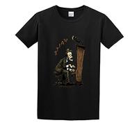 Underbkreky Tom Waits Pianos T-Shirt Graphic Tee for Mens Shirt Black XXL
