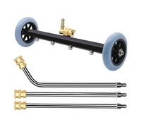 Undercarriage Pressure Washer Attachment -16-inch High-Pressure Washer Chassis Cleaner, | 4000 PSI Sprayer With 2 Extension Wand - For Deck Frame Concrete Driveway Floor Garden Laundry Machine