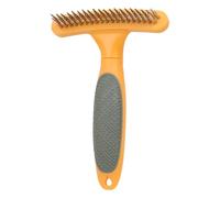Undercoat Rake for Dogs, Dog Deshedding Brush, Dematting Comb for Dogs, Dog Hair Brush, Pet Grooming Tool for Dogs, Dog Hair Brush, Massage Effect & Hair Protection, Blue/Orange, 11.1x16.4x4.3cm