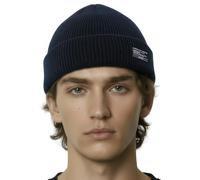 UNDERCONTROL Berretto da Pescatore Invernale da Uomo e da Donna Unisex, Elegante, Semplice, con Teschio, con Visiera Arrotolabile, Confezione da 16 Colori(Blu Navy)